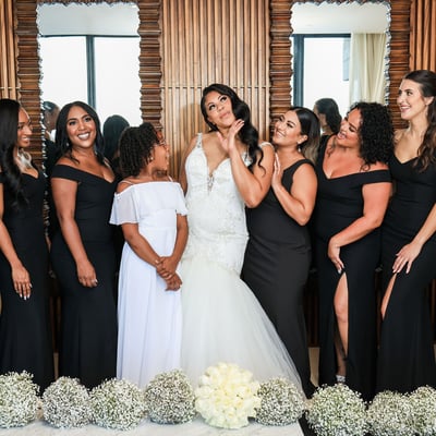 happy bride and bride maids by beautyweddings happy bride and bride maids by beautyweddings